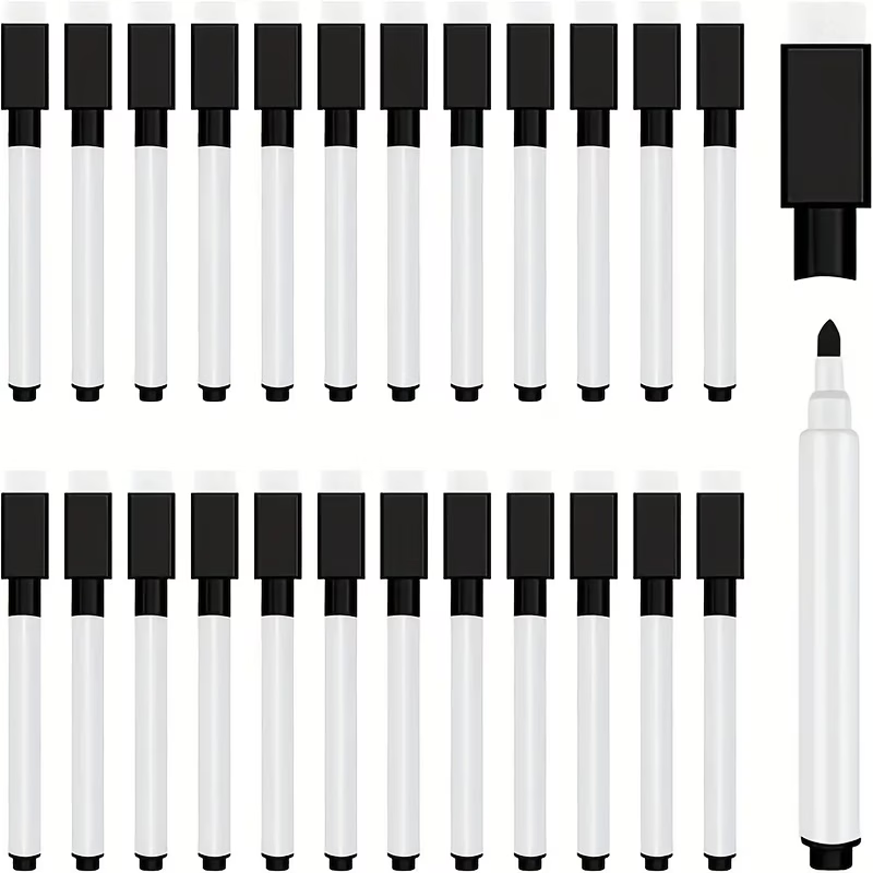 Whiteboard Markers with Eraser (20 Pack)