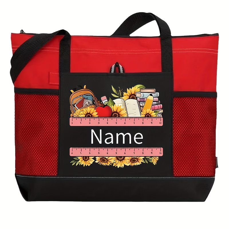 Personalized Teacher Tote Bag