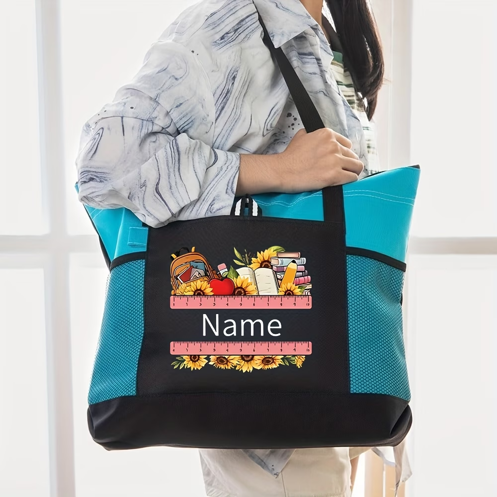 Personalized Teacher Tote Bag