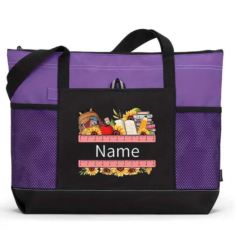 Personalized Teacher Tote Bag