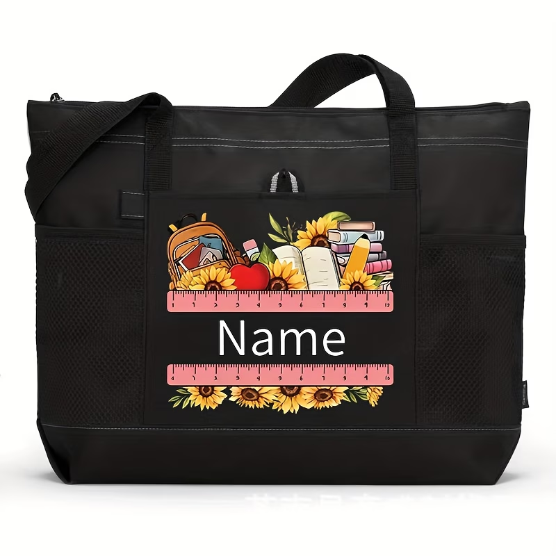 Personalized Teacher Tote Bag