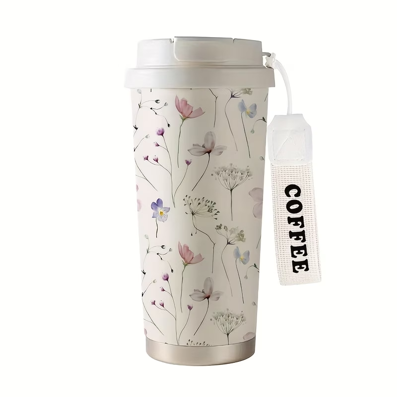 Floral Insulated Travel Mug