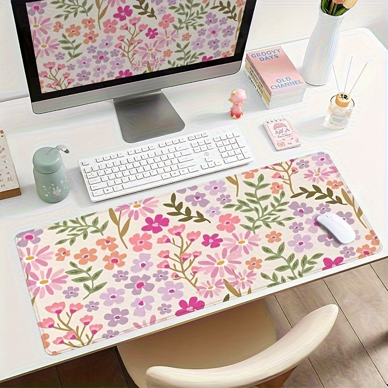 Floral Lily Desk Mouse Pad