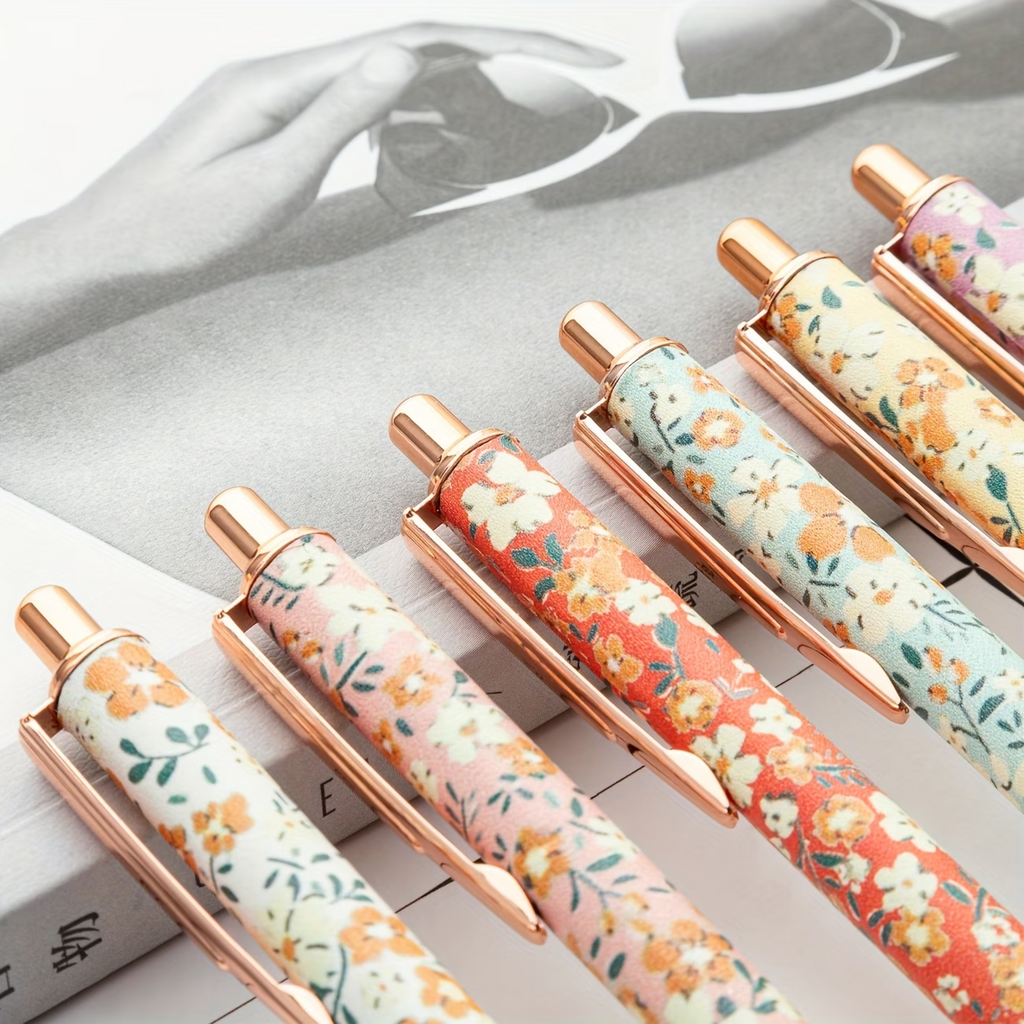 Floral Ballpoint Pen Set