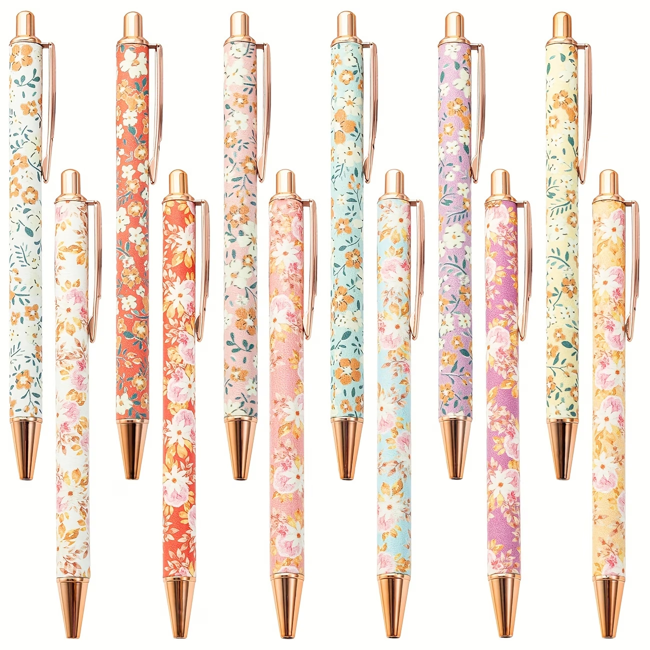 Floral Ballpoint Pen Set