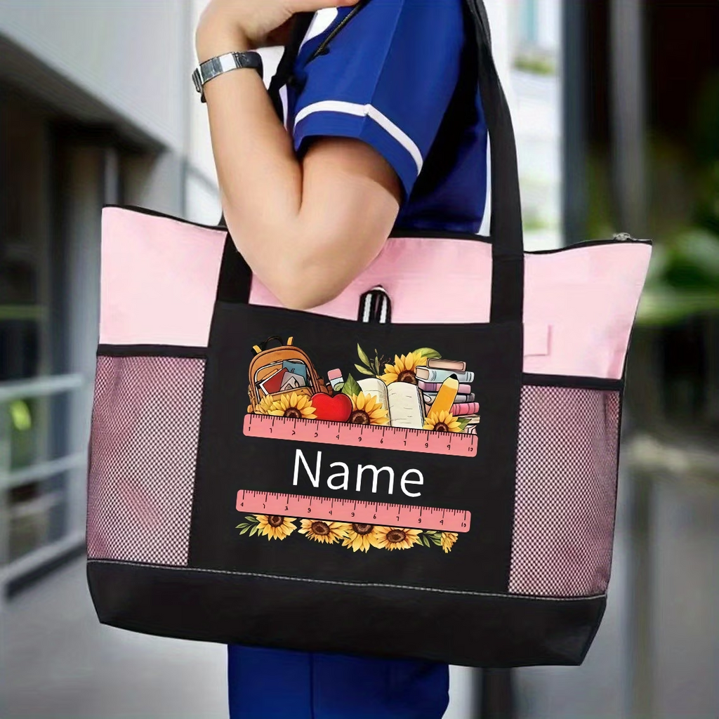 Personalized Teacher Tote Bag