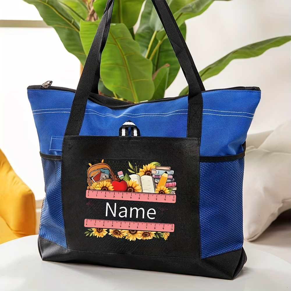 Personalized Teacher Tote Bag