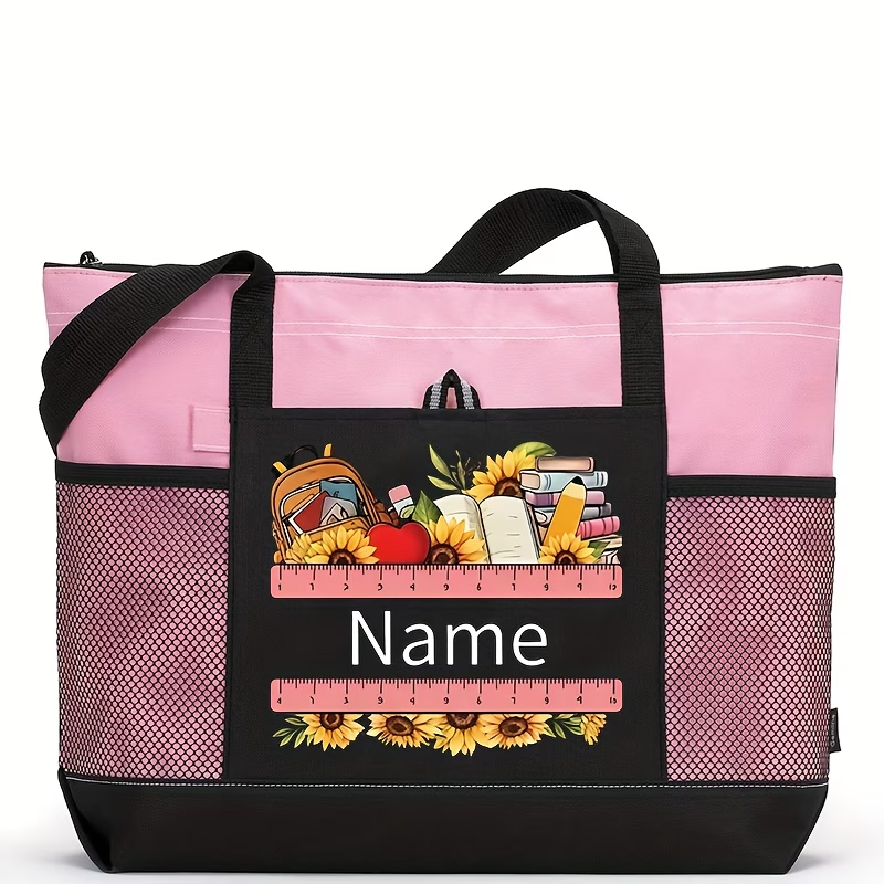Personalized Teacher Tote Bag